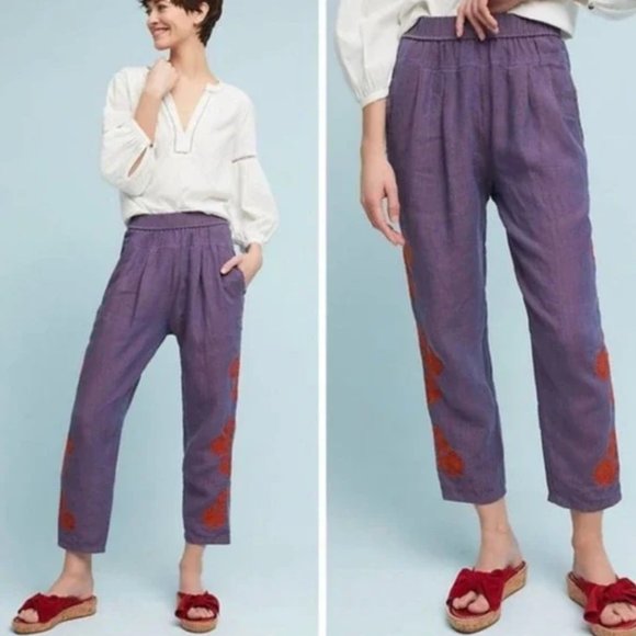 Anthropologie Linen Pants | Size Small | New w/o tags - Picture 2 of 6